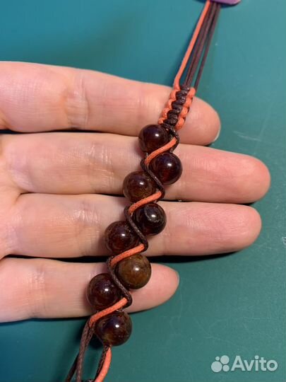 Браслет из натурального Граната