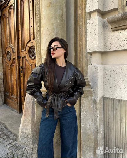 Куртка кожаная женская
