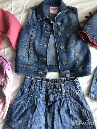 Вещи пакетом для девочки 80-86(15шт)