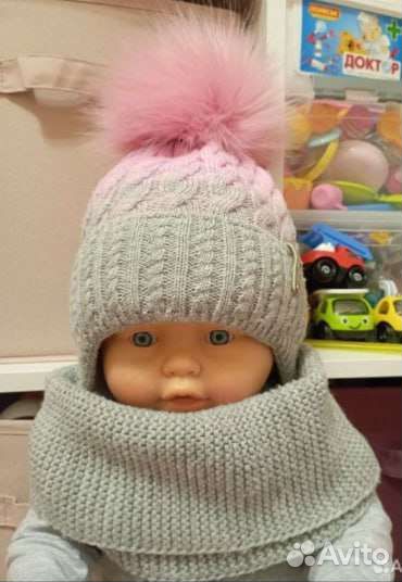 Зимняя шапка для девочки