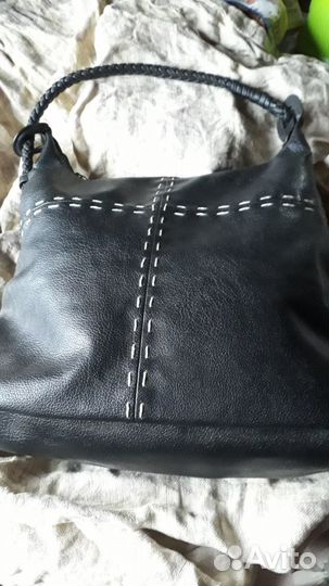 Сумка женская натуральная кожа черная