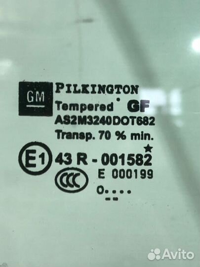 Стекло двери перед прав opel astra J 1.6 ат хетчбе