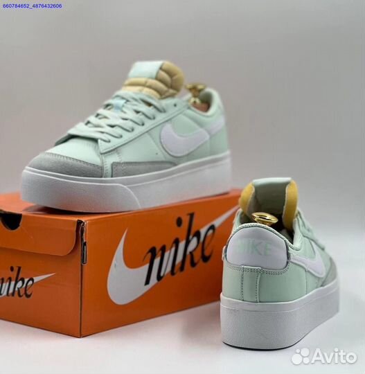 Кроссовки Nike Blazer Low Platform Barely Green (А