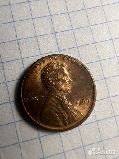 Монеты One cen 1989