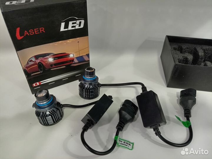 Лампы мини линзы hb4 / 2шт / 6000k