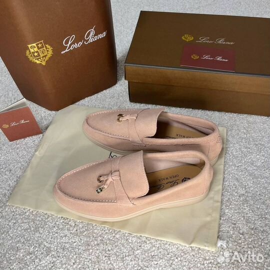 Лоферы Loro Piana Pink 36, 37, 38