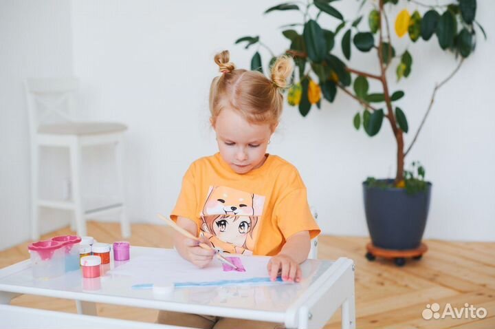 Растущий стол + стул + подушка Комплект