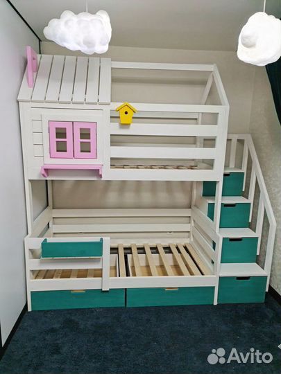 Детская двухъярусная кровать