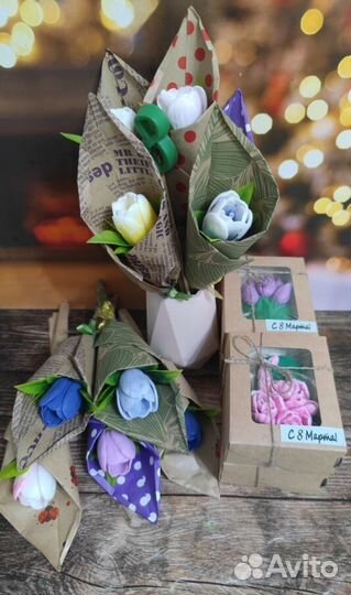 Мыло ручной работы букеты