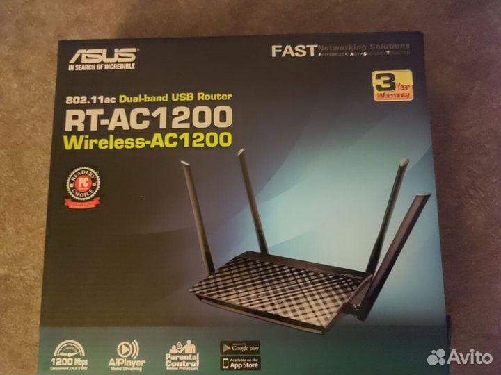 Wi-Fi роутер asus RT-AC1200