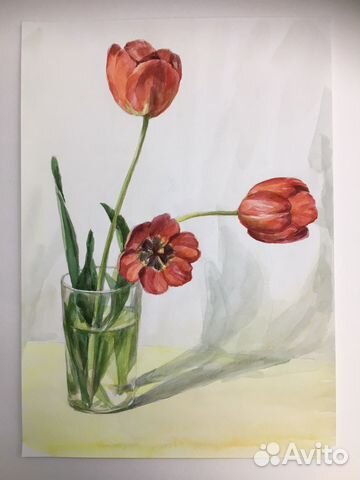 Рисунок картина акварель живопись