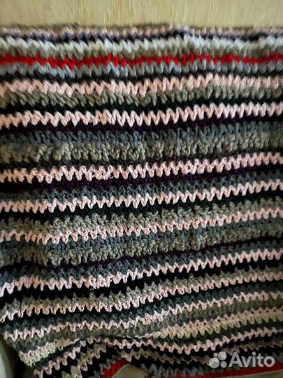 Плед покрывало вязанный