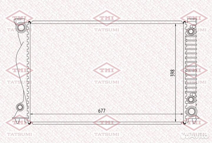 Радиатор охлаждения audi A6 04