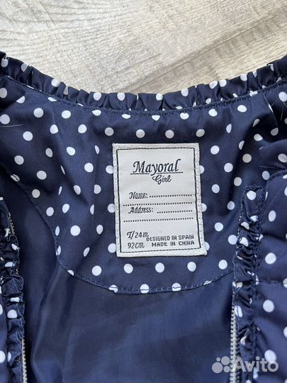 Курточка на девочку 92