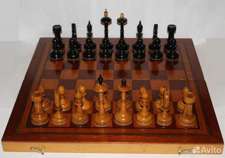 Шахматы с утяжелителями старинные дуб