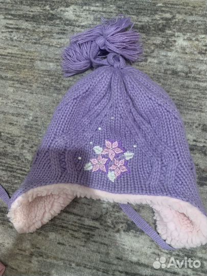 Шапка зимняя для девочки 50 52