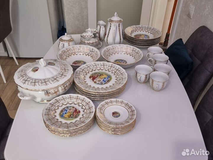 Набор посуды Федерика Мадонна, Чехия, фарфор.На 6