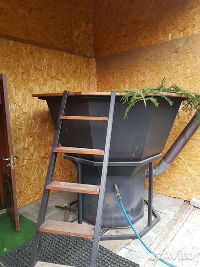 Банный чан на дровах