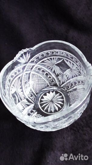 Ваза-салатник. Хрусталь СССР
