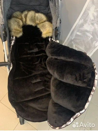 Зимний конверт в коляску