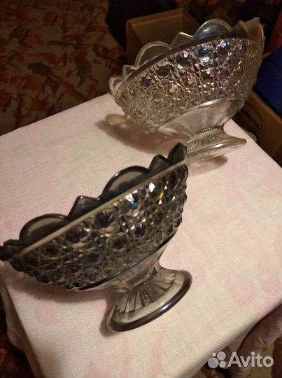 Ваза конфетница хрусталь