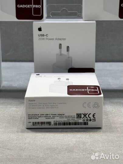 Новый оригинальный Блок питания Apple 20W