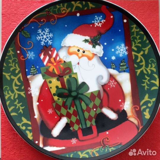 Тарелка для торта с лопаткой новая, фарфор