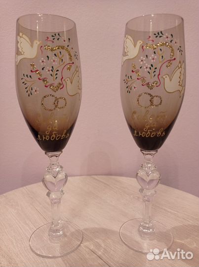 Фужеры хрустальные СССР новые
