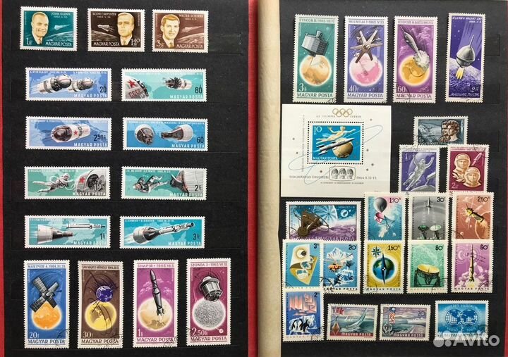 Альбом с марками Венгрия, 22х30 см., 10 л
