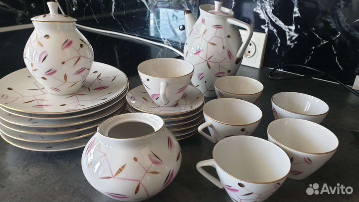 Кофейный сервиз лфз на 6 персон