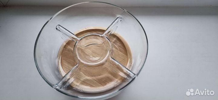 Менажница стекло