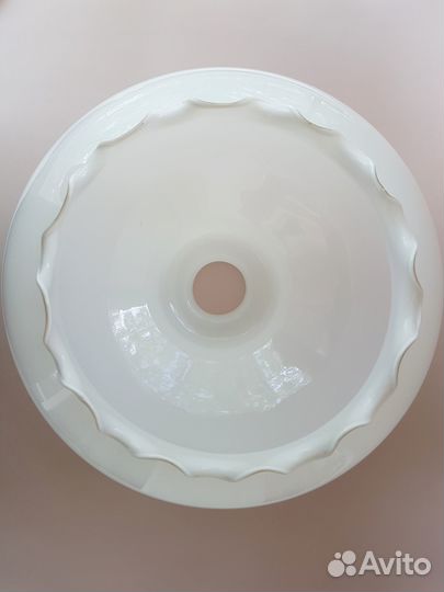 Плафон для люстры/ торшера белый СССР