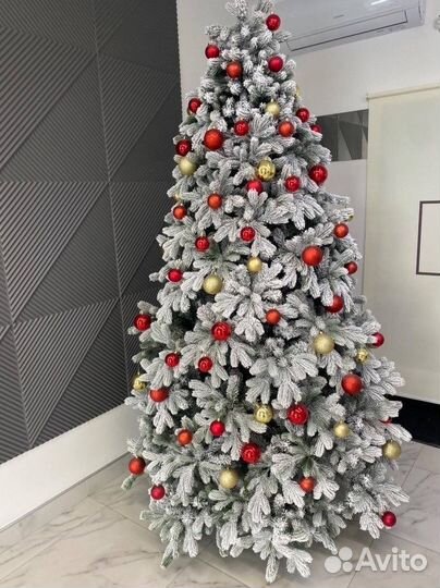 Ель искуственная заснеженная Литая