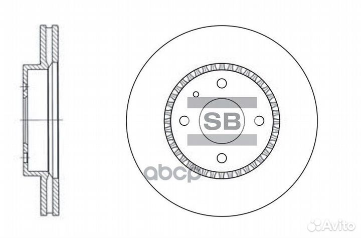SD3005 Диск тормозной daewoo leganza 2.0 97/NU