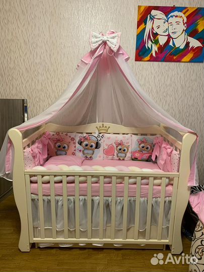 Подушки -бортики в кроватку