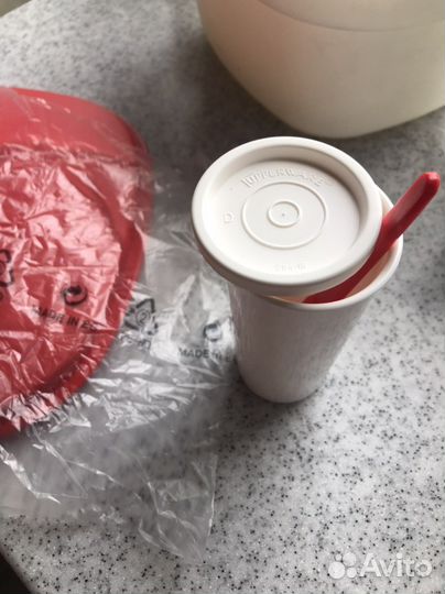 Термосервирователь tupperware с чашами для ёгурта