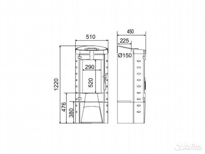 Печь tomera (Supra)