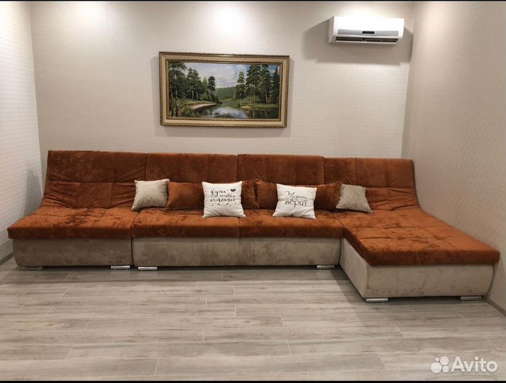 Угловой модульный диван 