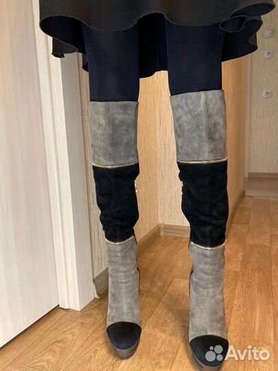 Сапоги зимние 37 замша