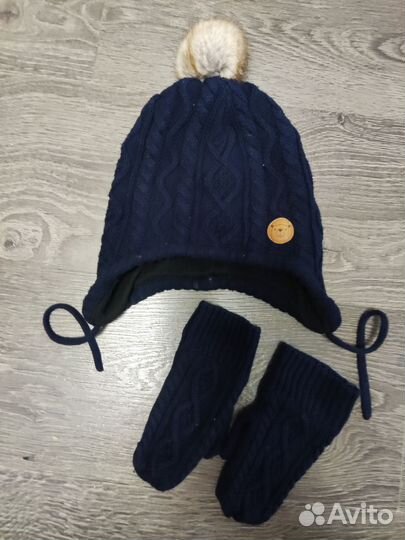 Комплект H&M шапка и варежки, размер 98-104