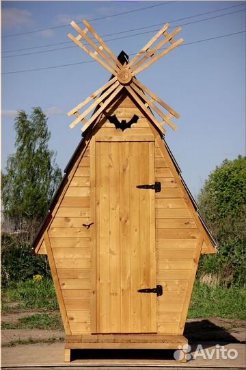 Дачный туалет деревянный WAT895