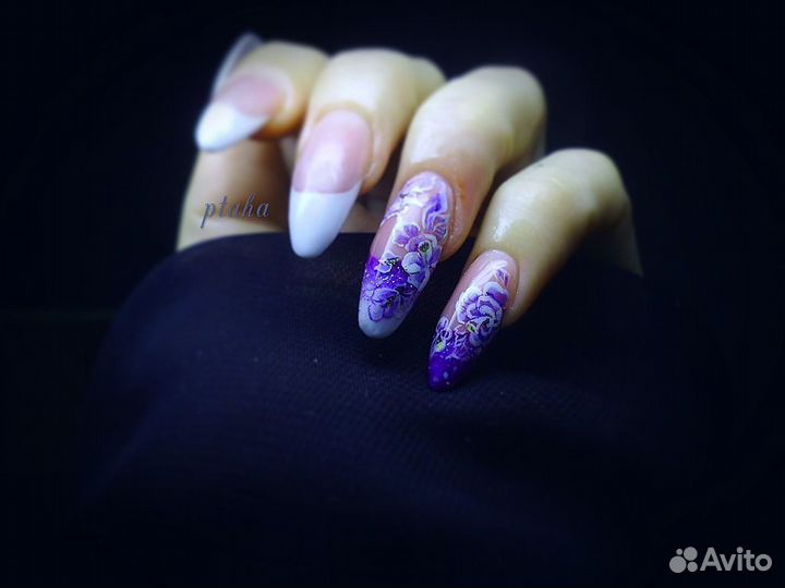 Наращивание ногтей, педикюр