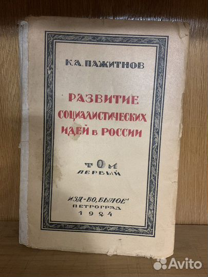 Развитие социалистических идей в России 1924