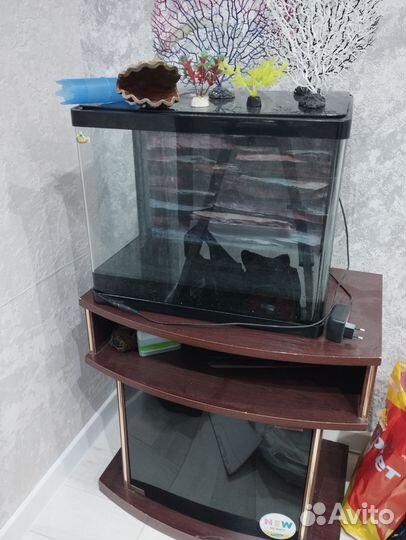 Аквариум с тумбой бу