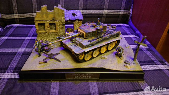 Battle of Caen модель диорама 1:35 тигр танк