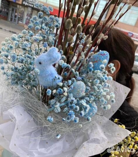 Букет цветов на Пасху