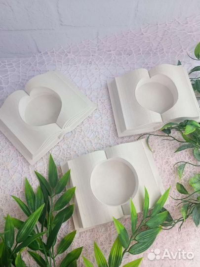 Кашпо Книга из гипса