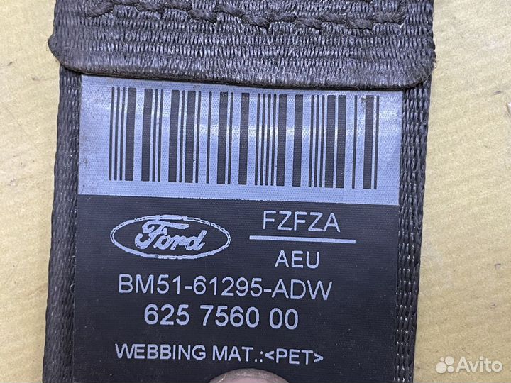 Ремень безопасности Ford Fiesta