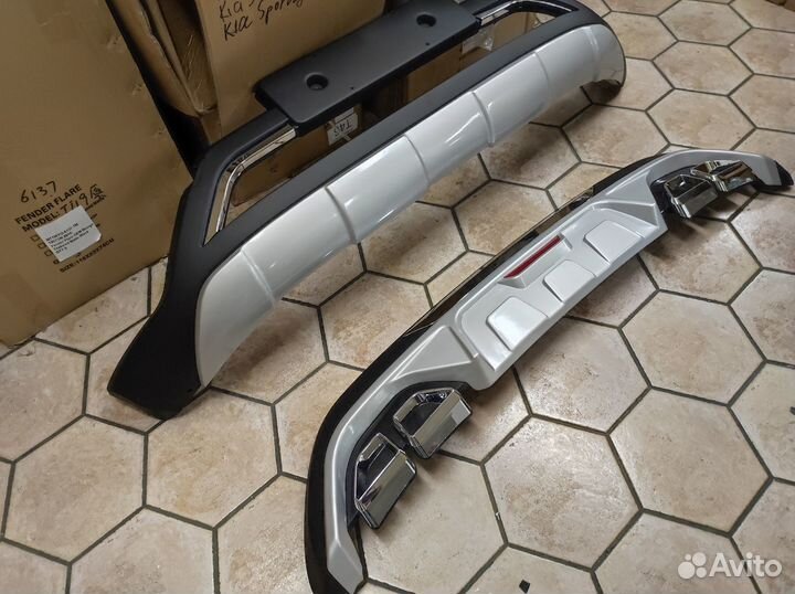 Накладки на бампера Hyundai Creta 2020-нв