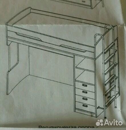Детская кровать чердак